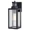 Vaxcel Lombard 4.75-in. 1 Light Black Motion Sensor Dusk to Dawn Outdoor Wall Lantern Clear Glass T0736 - alternate 5